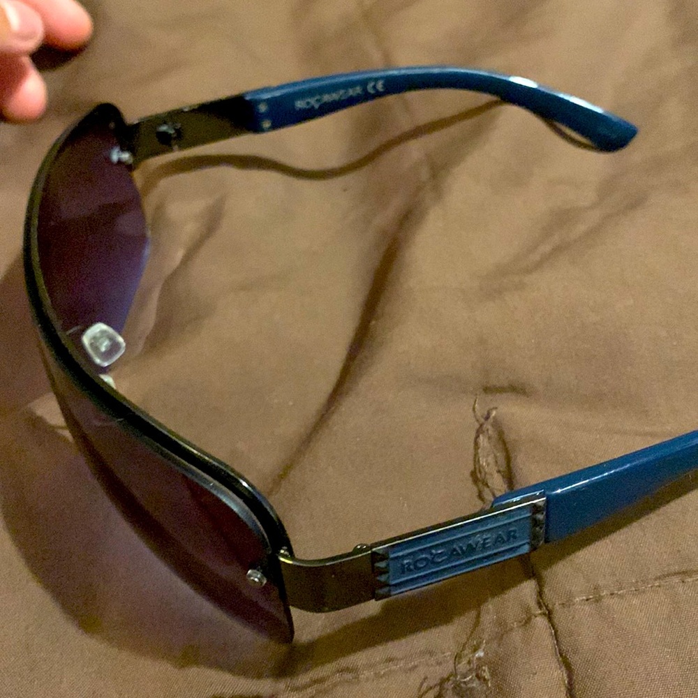 Blue rocawear sunglasses